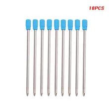 10 шт шариковая ручка Замена заправок 1,0 мм синий черный цвет чернил школьный офис L41E