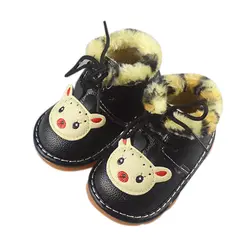 Обувь для маленьких девочек и мальчиков; обувь для первых шагов; повседневная кожаная обувь с героями мультфильмов на мягкой подошве для