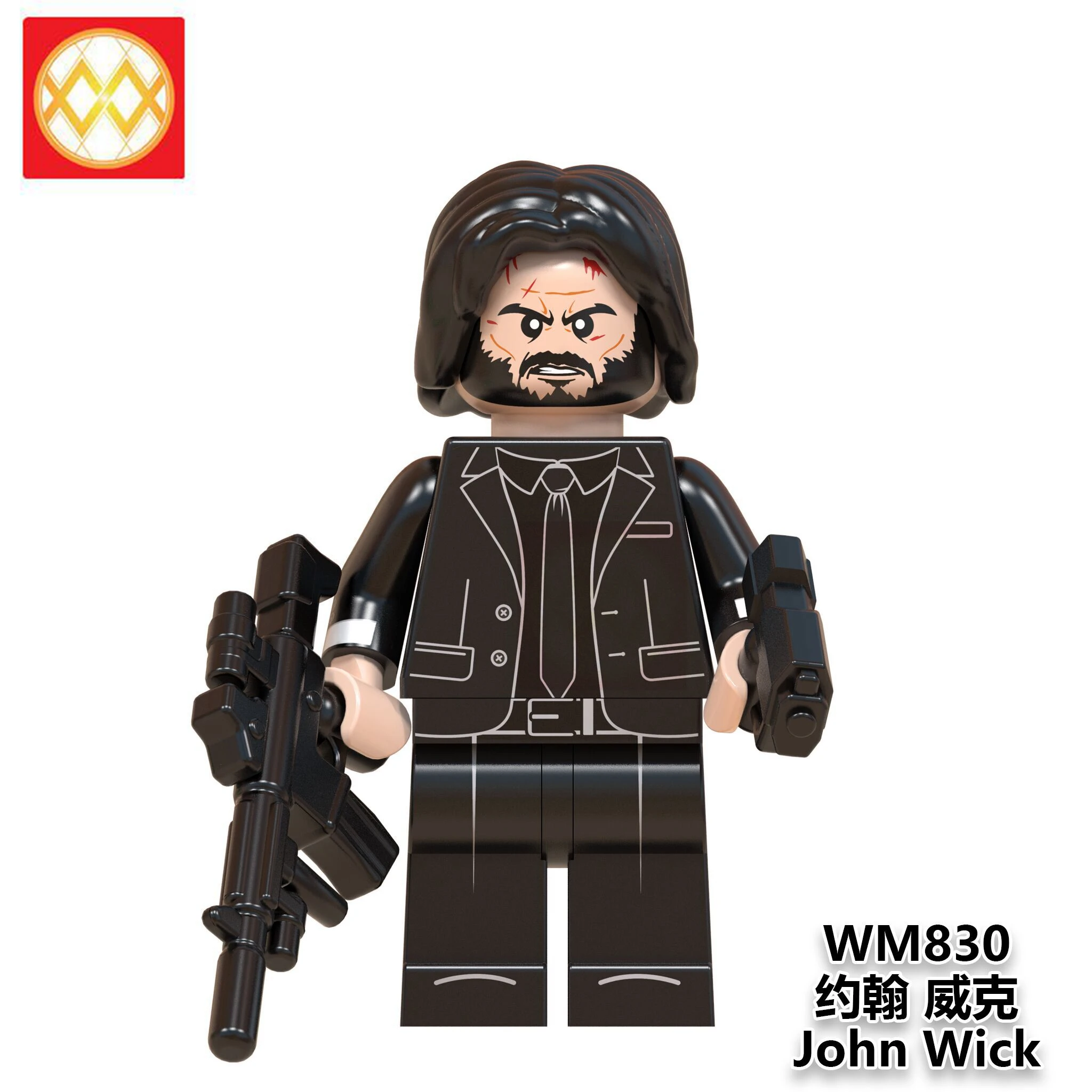 

Free Shipping WM830 Building Blocks John Wick House of Paper Stranger Things Doctor Who Money Heist Movie God Father Kids Toys