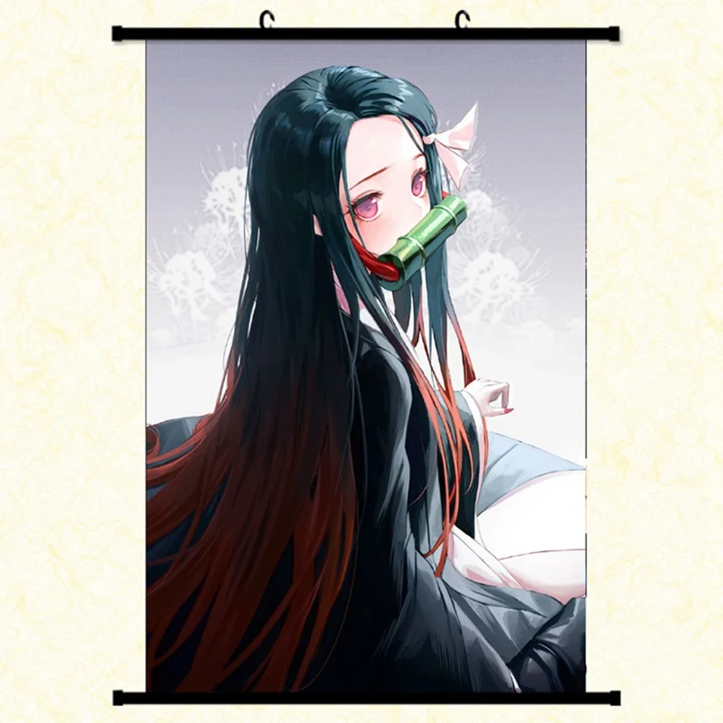 Demon Slayer Kimetsu no Yaiba Kamado Nezuko Аниме Манга настенный плакат в рулоне A