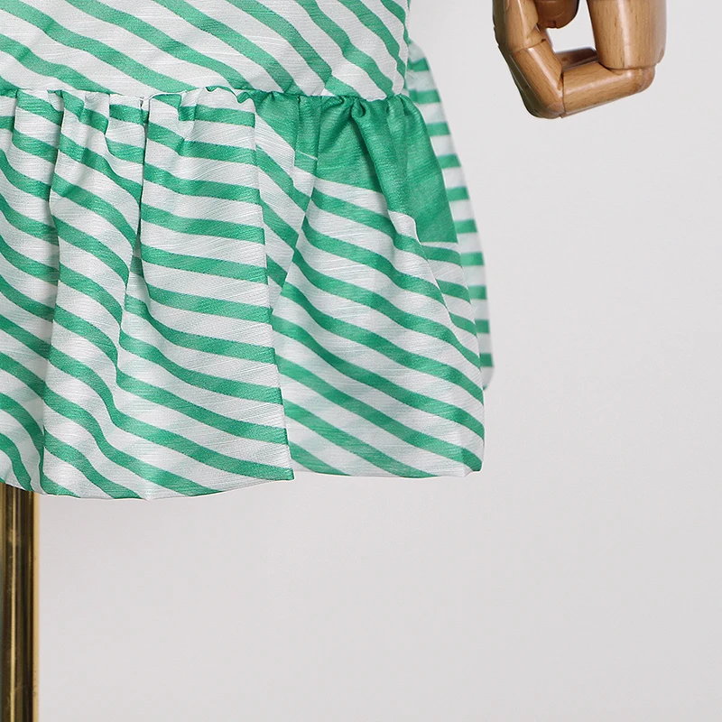 Женское Повседневное платье SISPELL лоскутное в полоску с рюшами и длинными