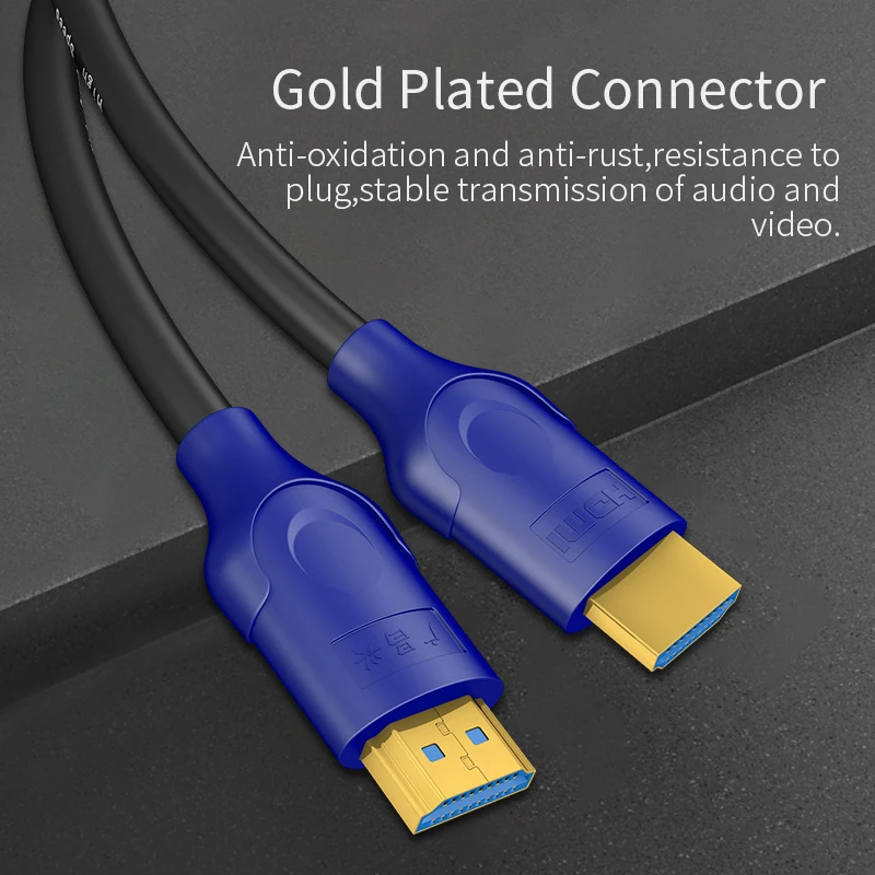GCX Высокоскоростной HDMI 2,0 кабель с Ethernet 4K 60HZ для сплиттера расширитель адаптер PS4 Xiaomi tv Box 0,5 м 1 м 1,5 м 3 м 5 м 10 м 15 м