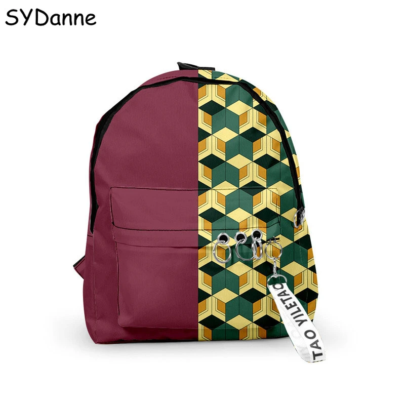 Demon Slayer: Kimetsu no Yaiba Mochila de lona Kamado Tanjirou mochilas escolares niñas Mochila Feminina Nezuko Notebook bolsas niños|Disfraces películas y TV| - AliExpress
