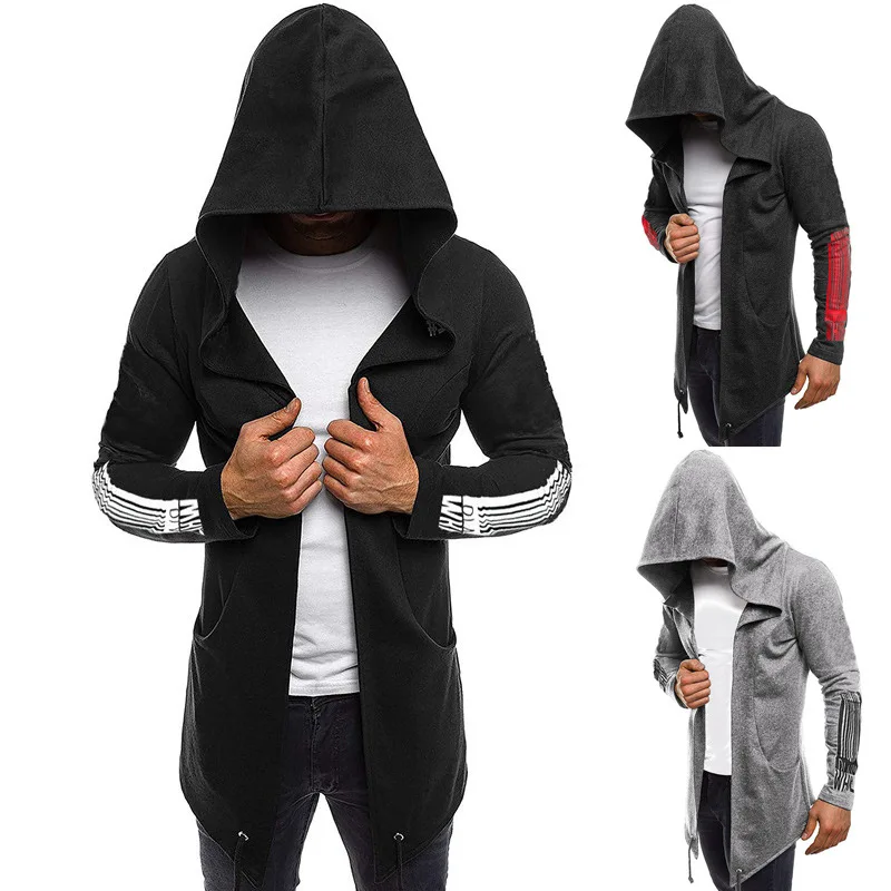 Весенняя новая стильная мужская толстовка с капюшоном с принтом Assassin W830