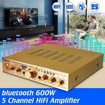 

600W Home Amplifier 5.1 Home Amplifiers Audio Hifi Bass Audio Power Amplifier Home Theater Amplifier for Subwoofer