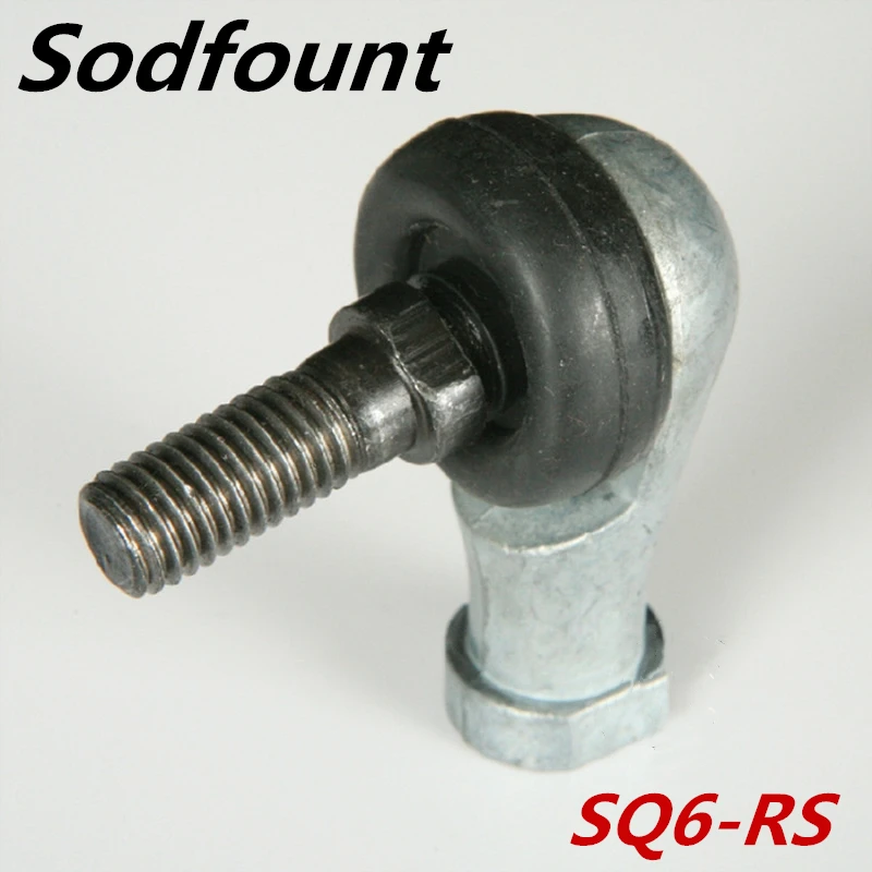 Ochoos 4PCS SQ6RS SQ6 RS 6mm Ball Joint Rod End Right Hand Tie Rod Ends Bearing SQ6RS 