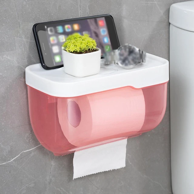 Punch-free Toilet Paper Holder Box Waterproof Storage Rack Towel Kitchen -  Portable Toilet Paper Holders - Aliexpress