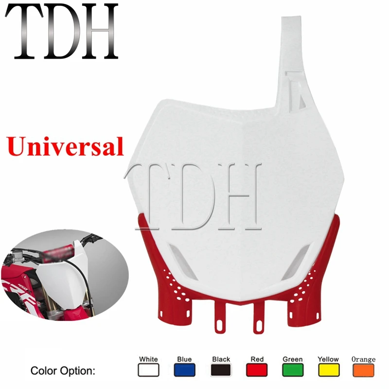 

Dual Sport Motorcycles Plastic Front Number Plate For Honda Yamaha Suzuki Kawasaki KTM EXC XCF CRF WRF KLX KX CRM 85/125/150/250
