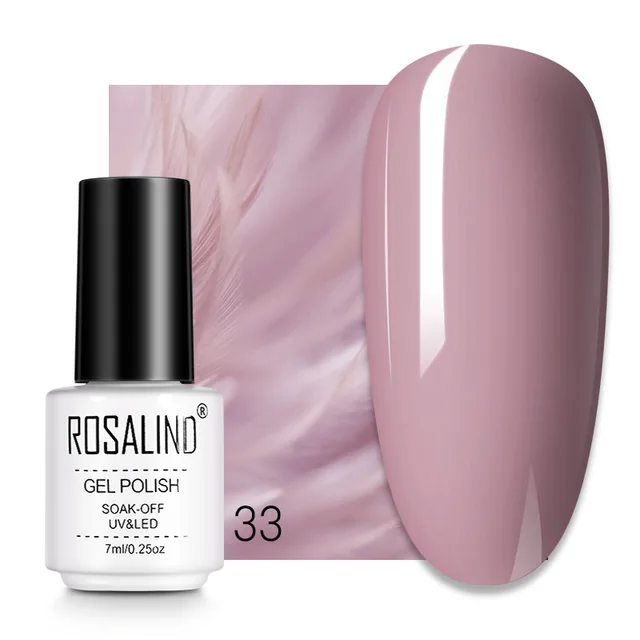 ROSALIND 7ML Nail Gel Polish Hybrid Varnishes All For Manicure Nails Art Base Top Coat UV Lamp Vernis Semi Permanent Varnishes RC33