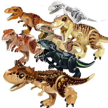 

Brutal Raptor Building Jurassic Blocks World 2 Park Dinosaur Figures Bricks Dino Toys For Children Dinosaurios Christmas