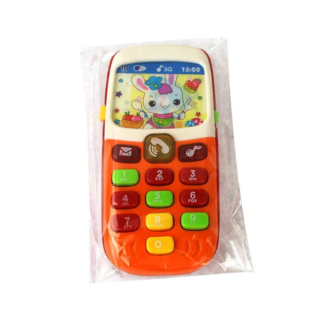 Electronic Toy Phone For Kids Baby Mobile Phone Educational Learning Toys Music Sound Machine Children Toy  Color Random 3