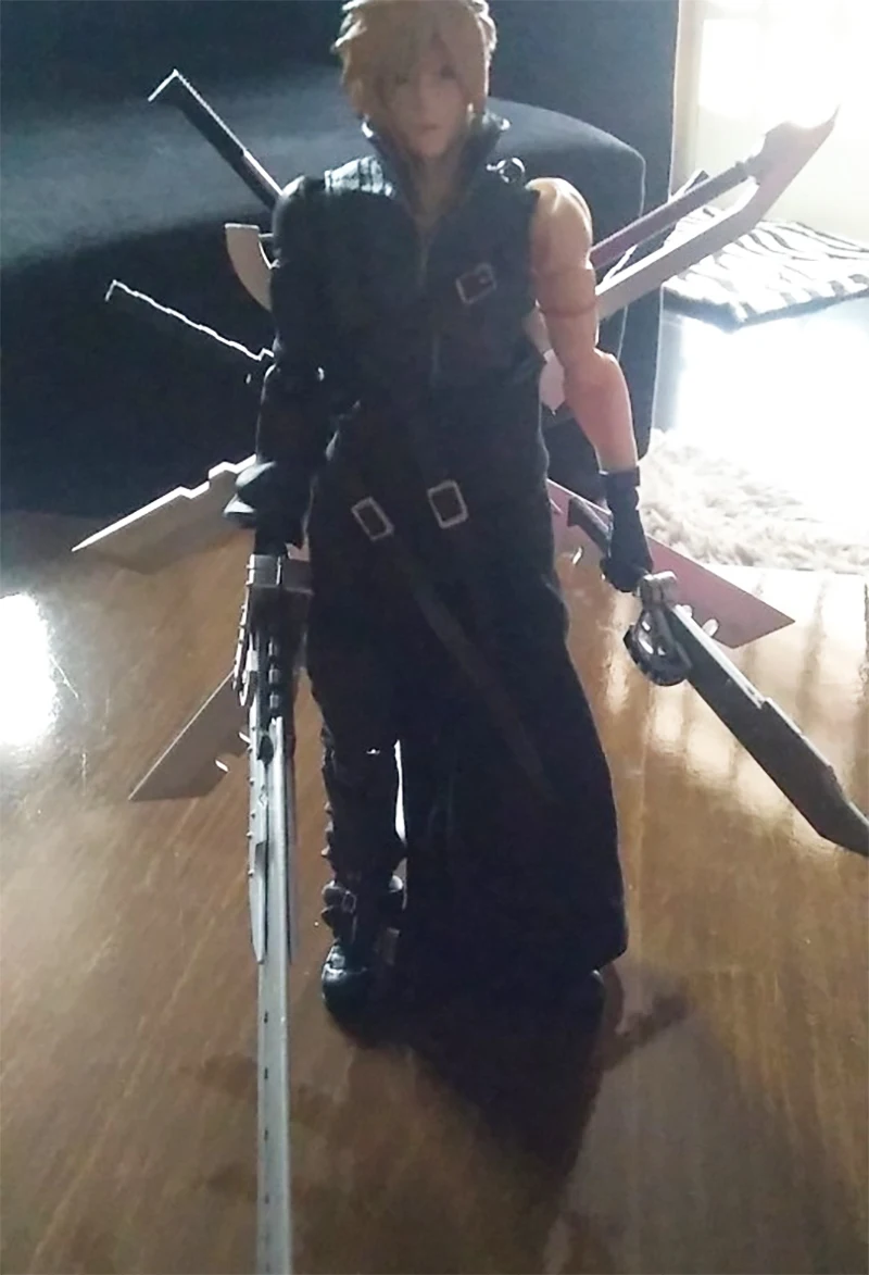 28 см Play Arts Final-Fantasy Cloud Strife фигурка Модель Коллекция игрушек для подарка подарок на день рождения