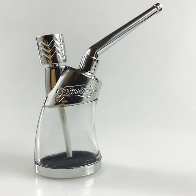 Portable Water Pipes Metal Pipes  Metal Tobacco Smoking Pipes - Bottle  Water Pipe - Aliexpress
