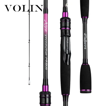 

VOLIN New 2 Top Tip M/MH Carbon Spinning Fishing Rod 1.95m 2.1m 2.4m Fishing Rod 7-25g/40g 8-17lb Pike chub perch Casting Pole