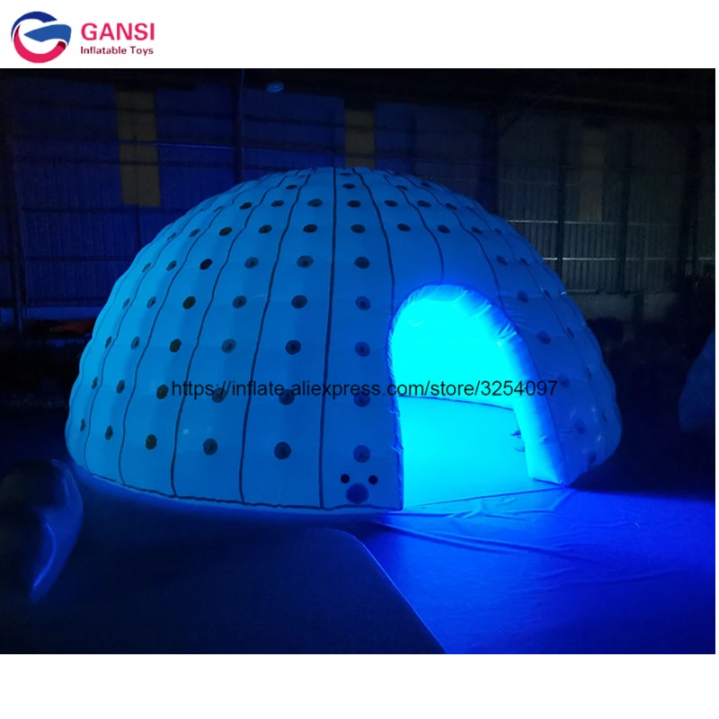  Lighting inflatable dome party event tent air seal inflatable led igloo tent for exhibition rental
