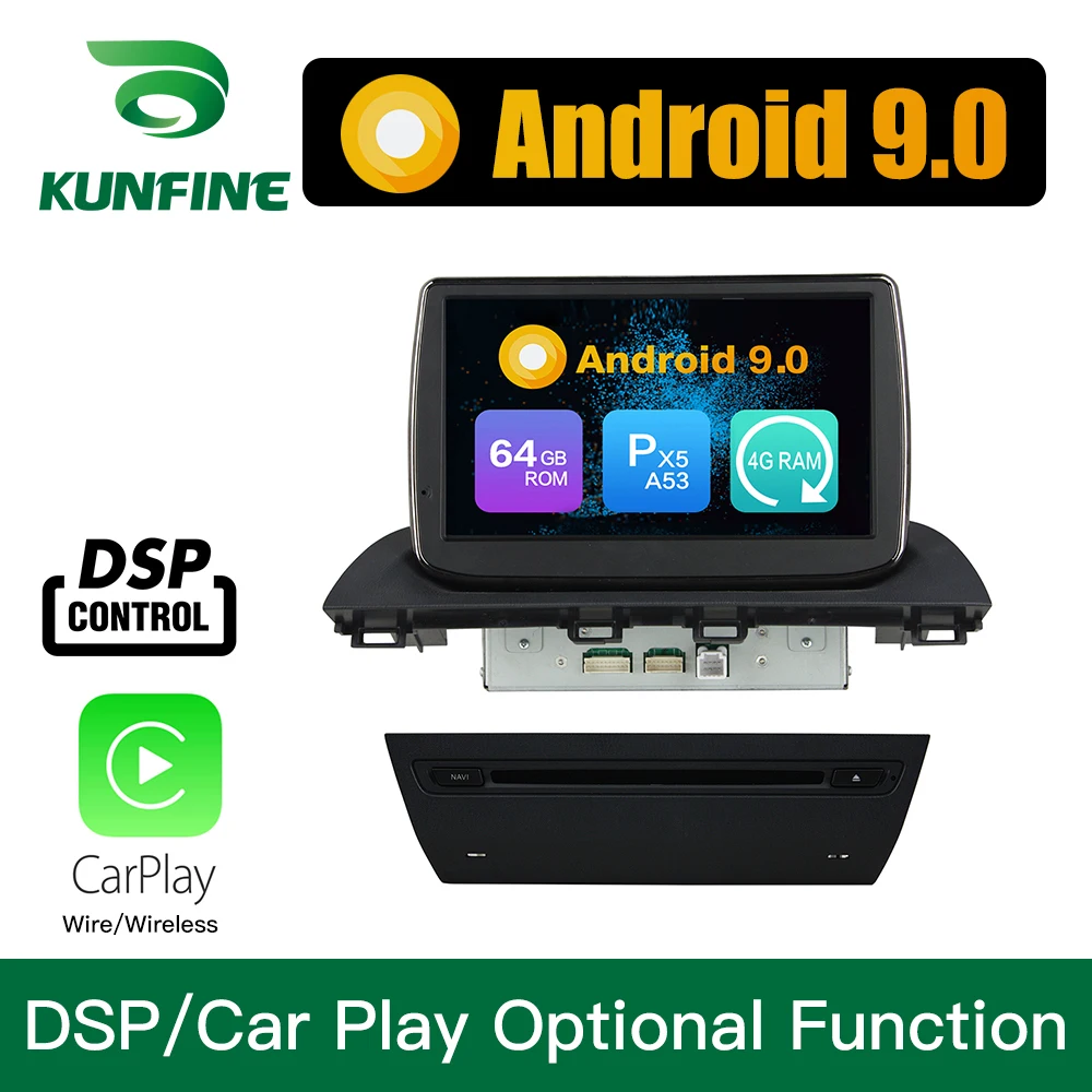 Android 9 0 Восьмиядерный 4 Гб RAM 64 ROM автомобильный DVD GPS навигация мультимедийный