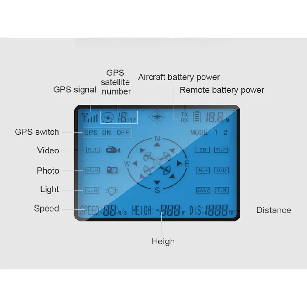 X1 gps двухрежимный Дрон с 4K HD двойной камерой 5G Wifi RC самолет оптическое позиционирование потока складной мини-Дрон