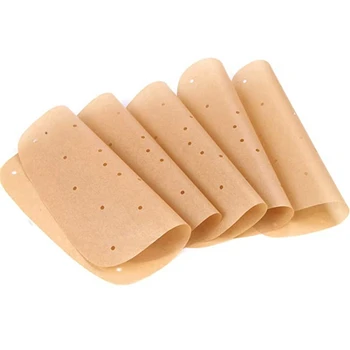 

8.5 Inch Air Fryer Parchment Papers,Pack of 150 Square Perforated Parchment Liner Bamboo Steamer Papers Unbleached Color