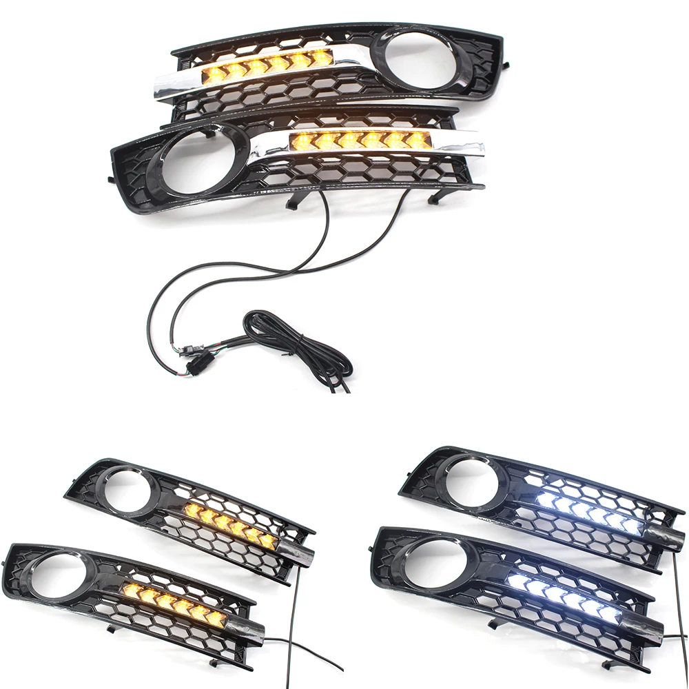 1 пара противотуманных фар левый/правый светодиодный светильник решетка для A4 B6 2001-2005