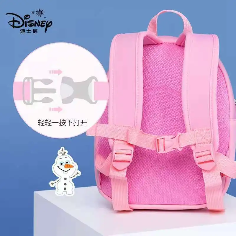 Disney Frozen School Bags for Girls Elsa Anna kindergarten backpack suitable Girls 2-6 years super light water proof mochilar