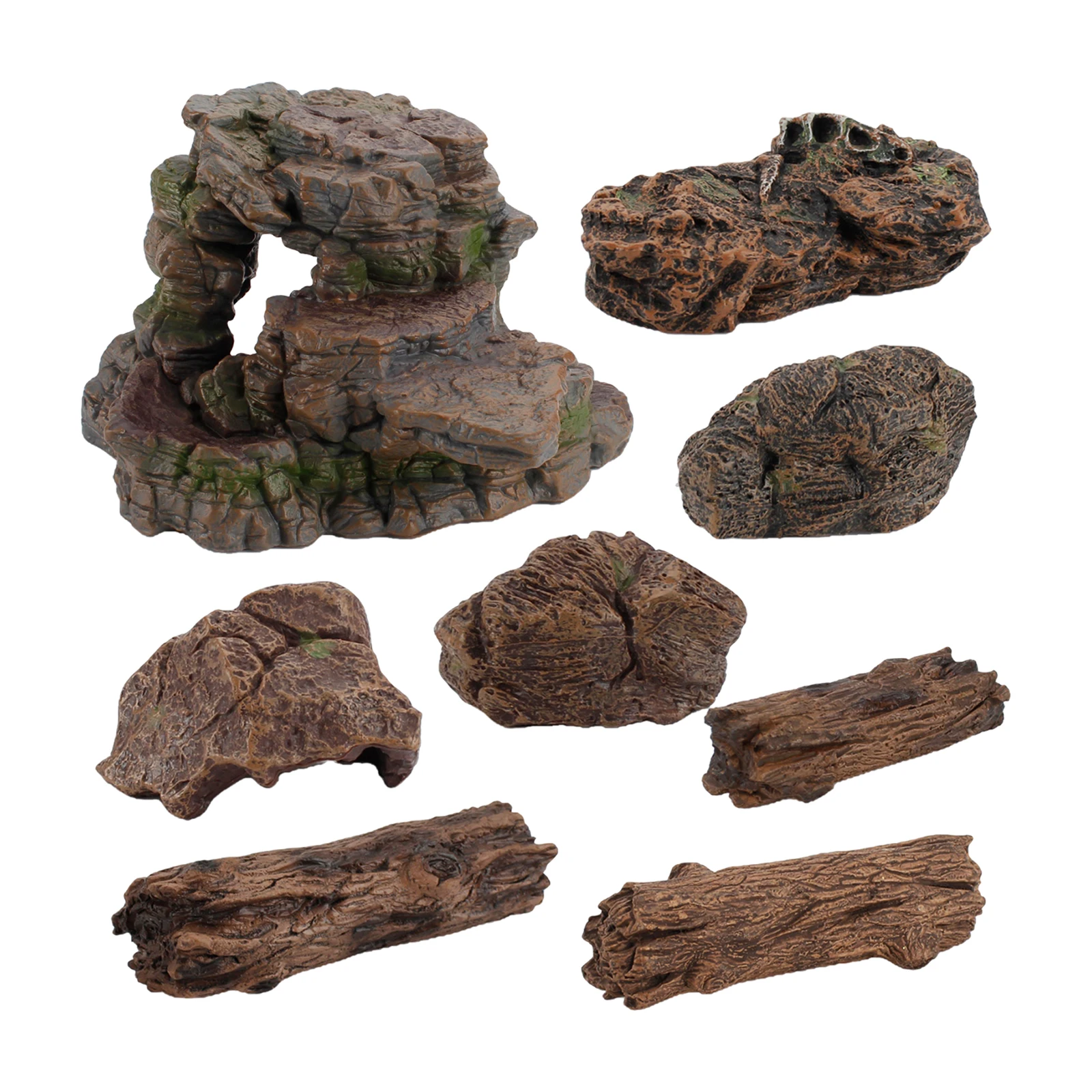 Desk Scene Artificial Stone Fake Faux Rock Model Diorama Scene Sand Table Aquarium Ornament