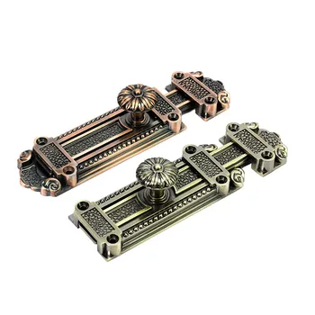 

High-grade Zinc alloy antique door bolts plain-fitting sliding door lock bronze European luxury latches door hardware security