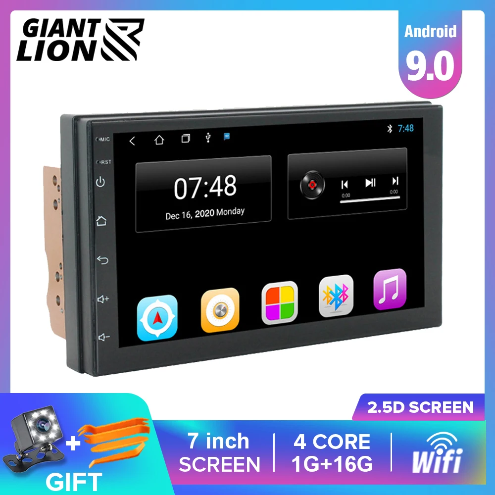 2 Din Android автомобильное радио 2.5D GPS мультимедийный плеер Универсальный 7 аудио