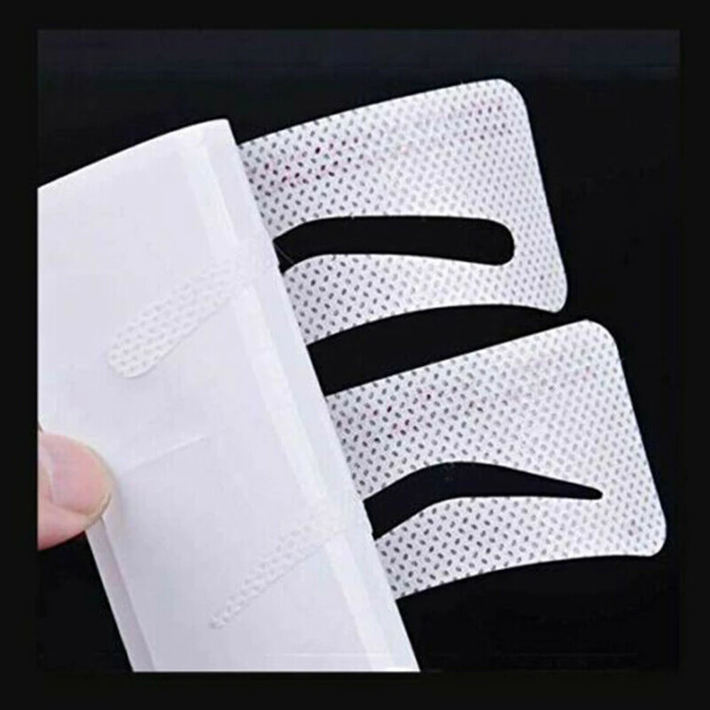 12 пар карта трафарет для бровей Уход принадлежности ухода за бородой макияж