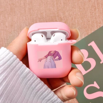 

Harry Styles Illustration Pink Earphone Case For Air pods 12 Charging Box Case For AirPods Pro Soft Protective Cover Accessories