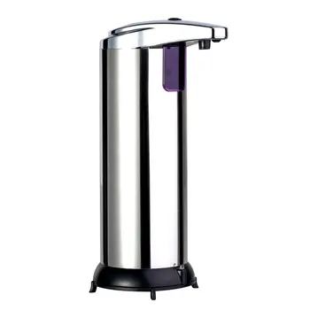 

280ML Home Eco-Friendly Stainless Steel Hands Free Automatic IR Sensor Touchless Soap Liquid Dispenser Household