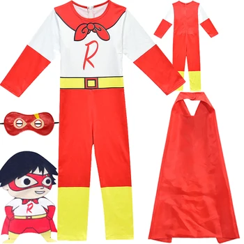 

Ryan Toys Review Mask Boys Romper Superman Boys Long Sleeve With Smock Halloween Performance Clothing Harry Mask Costumes 4-10Y