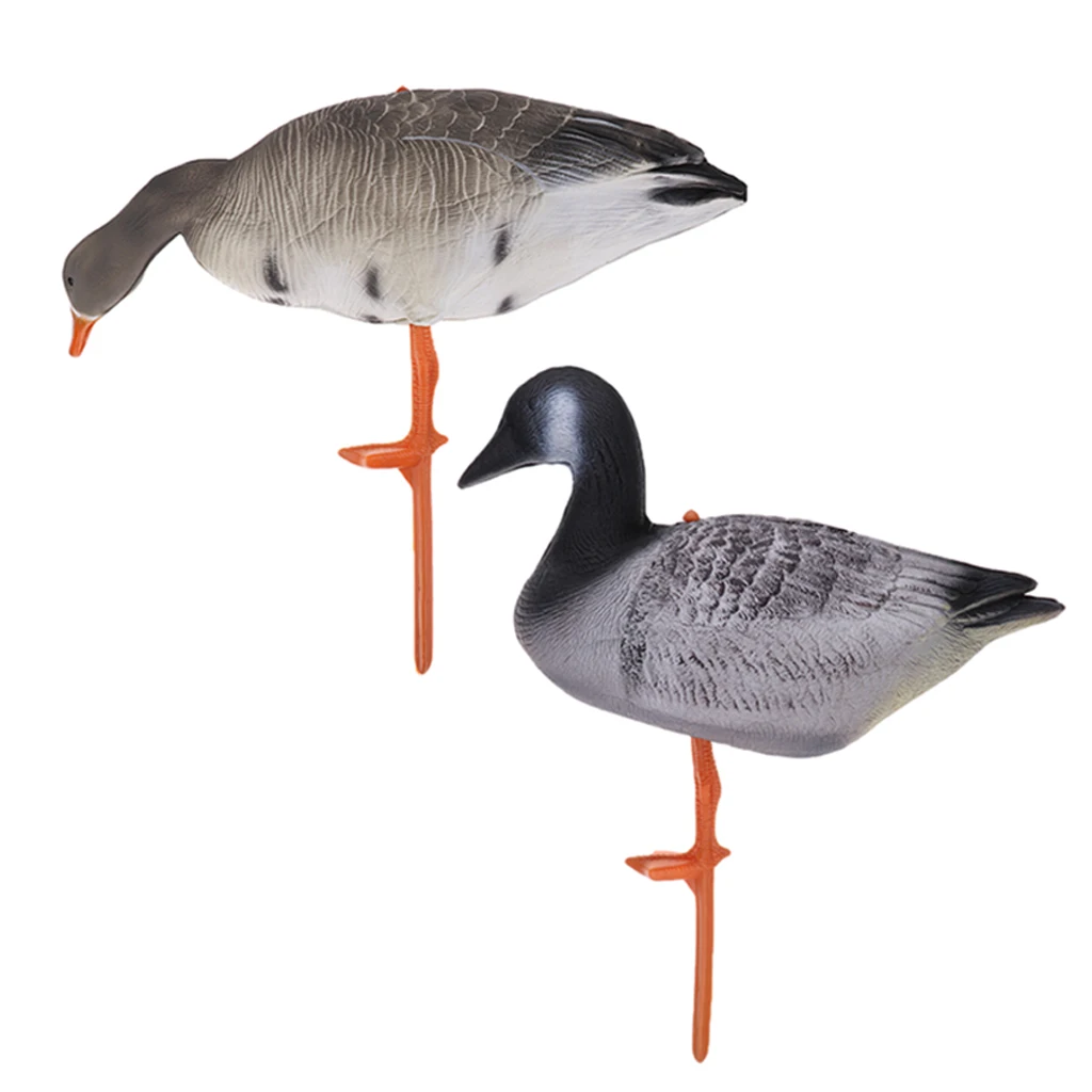 2 X Goose Decoy Decoying Hunting Shooting Bait Garden Decors Ornaments