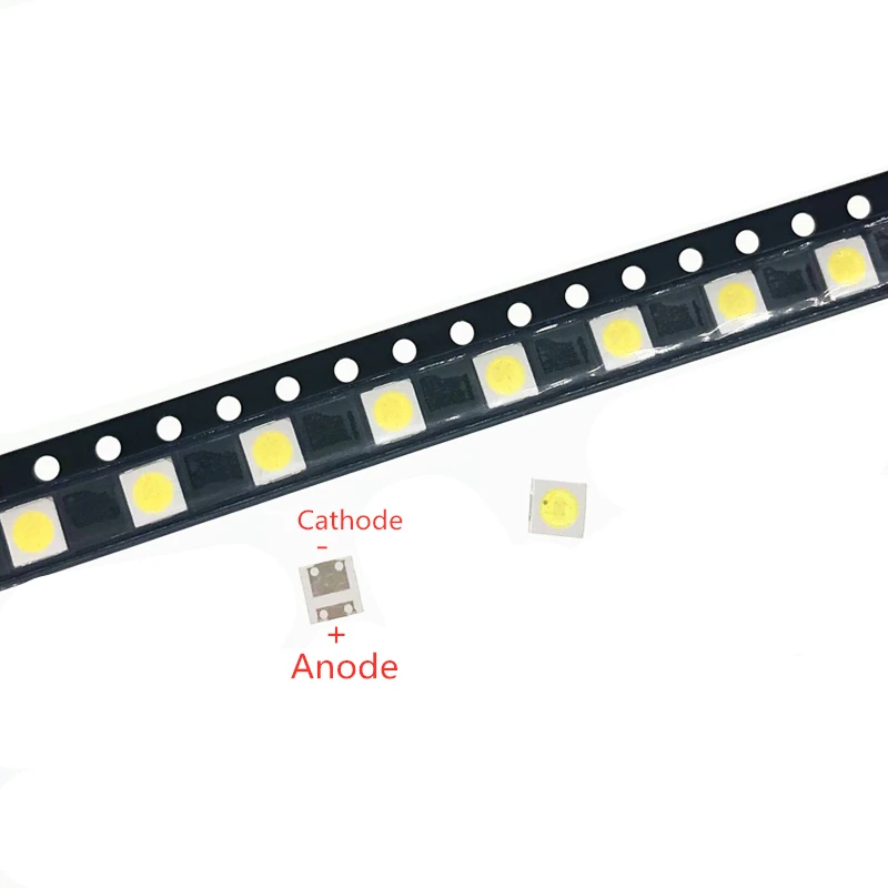 50 ПК-диоды ТВ ПОДСВЕТКА 1 Вт 3 в 3535 SMD светодиодный Televisao холодный белый 100lm 3535 3537 холодный белый Подсветка ЖК-подсветка для ремонта телевизора