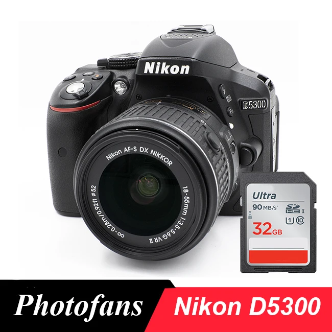 Nikon D5300 DSLR Kamera mit 18-55mm Objektiv-WIFI -Video