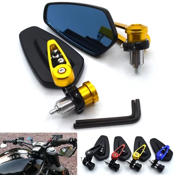 

Universal 7/8" 22mm motorcycle aluminum alloy rod end side rearview mirror for Suzuki GSXR600 GSXR750 GSXR1000 GSR600 GSR750