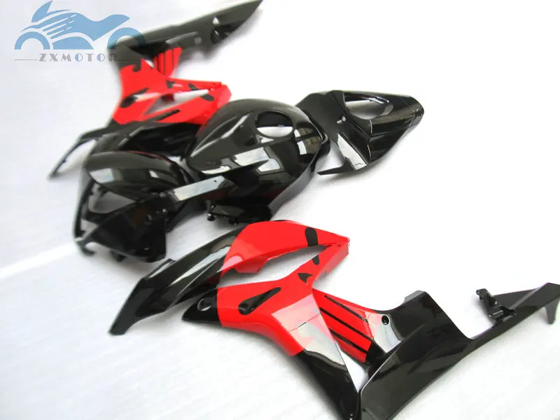 Обновите свой Комплект обтекателя впрыска, пригодный для Honda CBR600RR 2007 2008 CBR 600RR 07 08 Красный Черный ABS Пластиковые обтекатели комплекты XF19