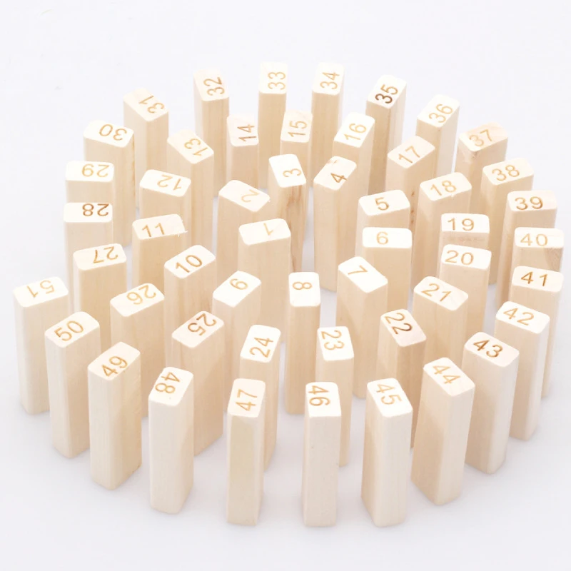 Креативный деревянный Цифровой конструктор Дженга, игра для мозгов, модная детская развлекательная игрушка