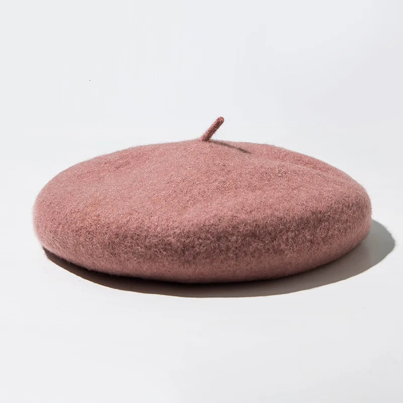 bean paste Новинка, Ретро стиль, женский берет, зима, весна, теплая шерсть, живописец, газетчик, шапки, модные, для девушек, восьмиугольная шапка, Британский Винтаж, женский берет - Цвет: bean paste