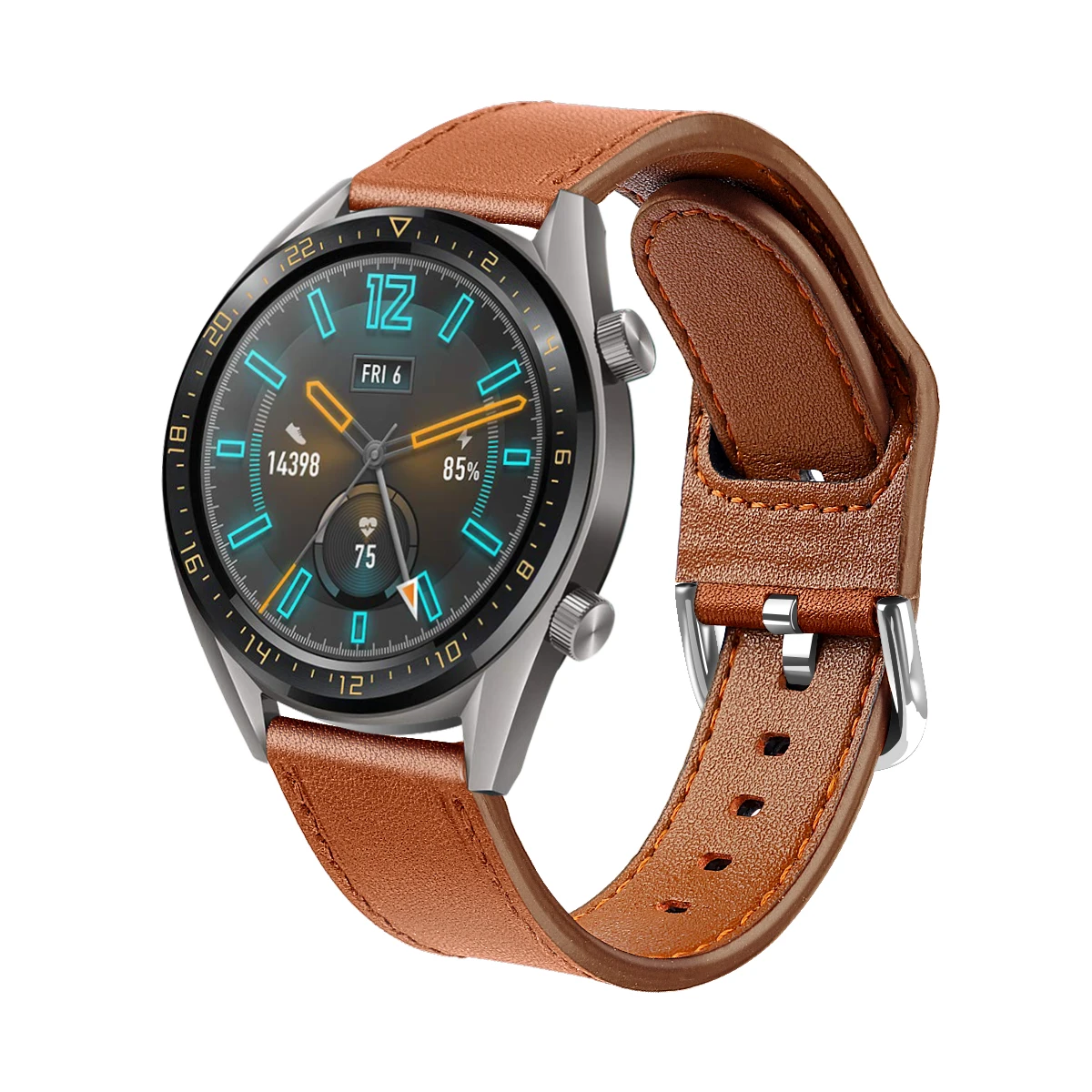 02 Для huawei Honor Magic Watch 2 ремешок Высококачественный Браслет из натуральной воловьей кожи сменный ремешок для часов - Цвет: 02