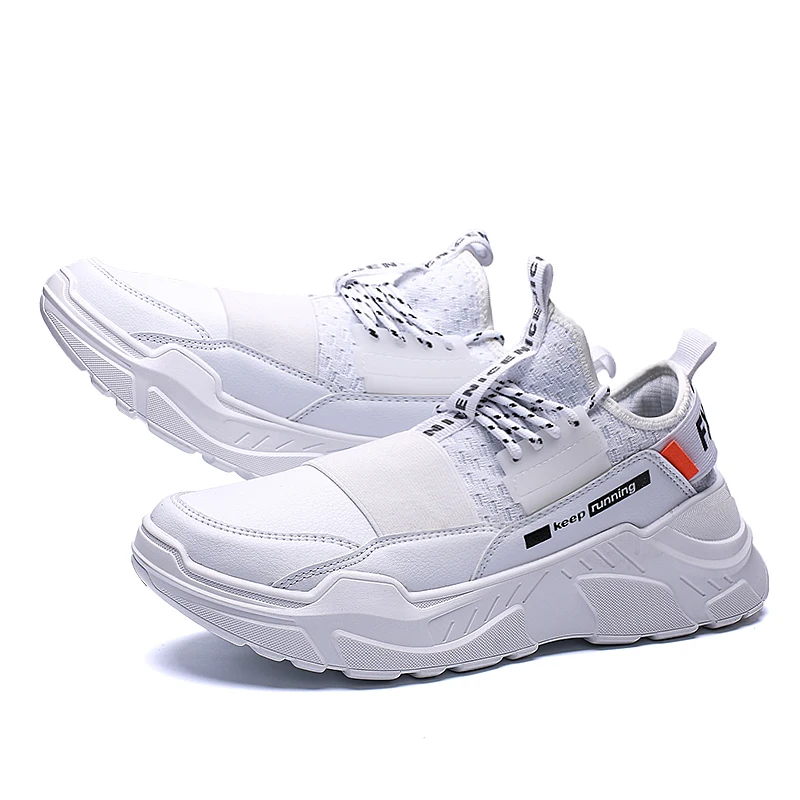 Running Shoes For Men Outdoor Sport Shoes High Quality Breathable Sneakers For Male Footwear Jogging Thick Sole Plus size