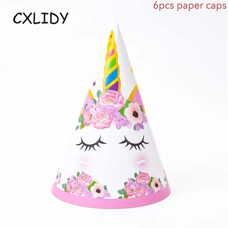 Rainbow Unicorn Cupcake Wrappers Cake Topper Happy Birthday Party Cake Decorations Kids Baby Shower Unicorn Party Supplies GM001 (21)