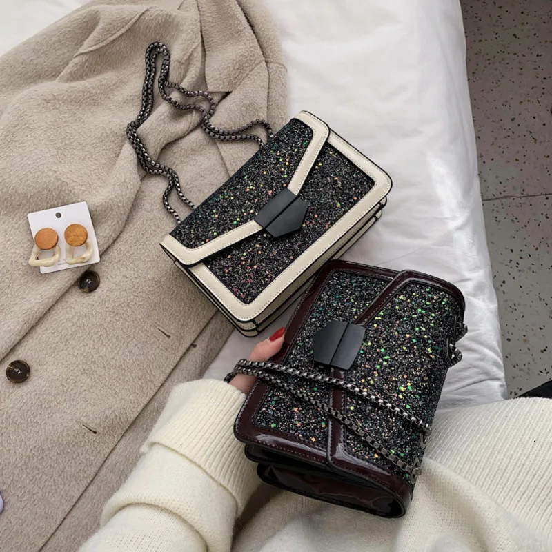 

Chain Leather Crossbody Bags For Women 2020 Luxury Handbags Designer Ladies Hand Shoulder Messenger Bag Sac A Main Female Sling