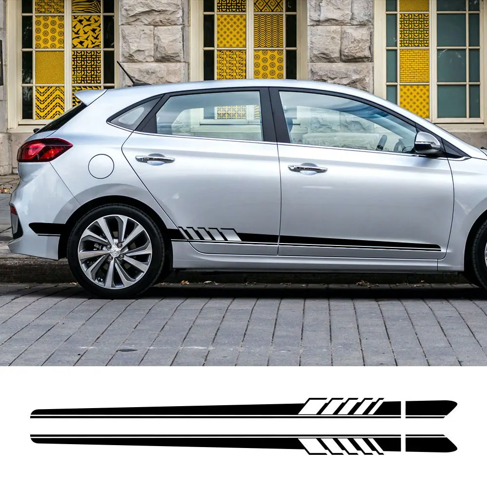 Наклейки на боковые двери автомобиля для Hyundai Sonata Tucson Accent Genesis I10 40 30 IX 20 35 GDI Azera