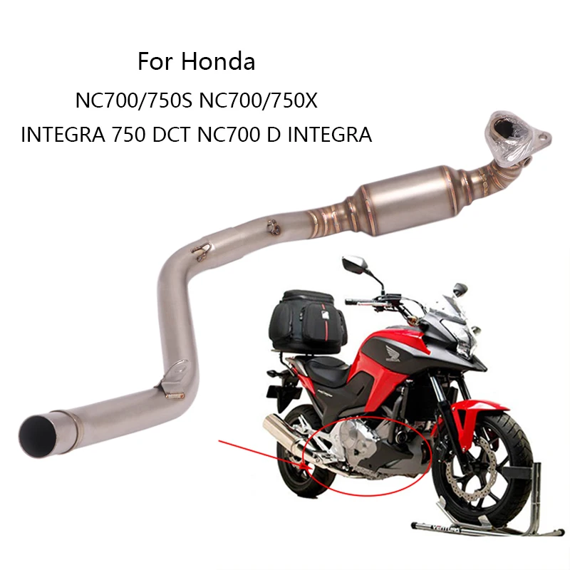 

Глушитель без шнура для NC700/750S, NC700/750X, NC700D, INTEGRA, выхлопная труба для мотоцикла, Соединительная труба из нержавеющей стали с котом