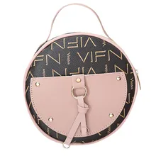 Женская круглая сумка через плечо сумка яркого цвета Harajuku стильная сумка-мессенджер известный роскошный бренд сумки через плечо# T2G