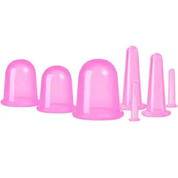 

Pink High-quality Durable Cupping Therapy Silicone Vacuum Cup Body Massage Pain Relief Massager Tools