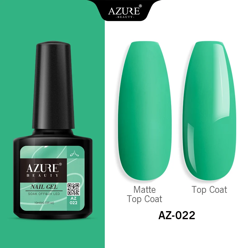 Azure beauty Гель-лак полуперманентный замачиваемый УФ/светодиодный Гель-лак розового цвета с матовым эффектом Гель-лак для нейл-арта маникюра - Цвет: AZ-022