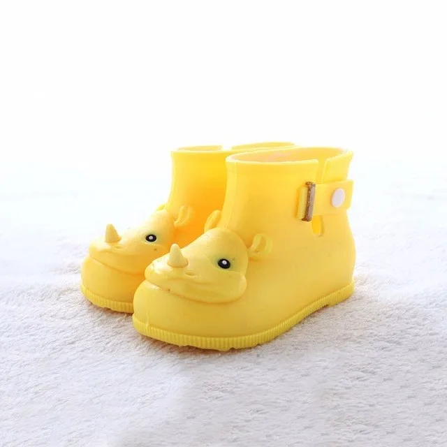 Детские Мини-резиновые сапоги Melissa Rhino; обувь для дождливой погоды для девочек; Короткие Водонепроницаемые ботинки; высококачественные удобные мягкие детские ботинки