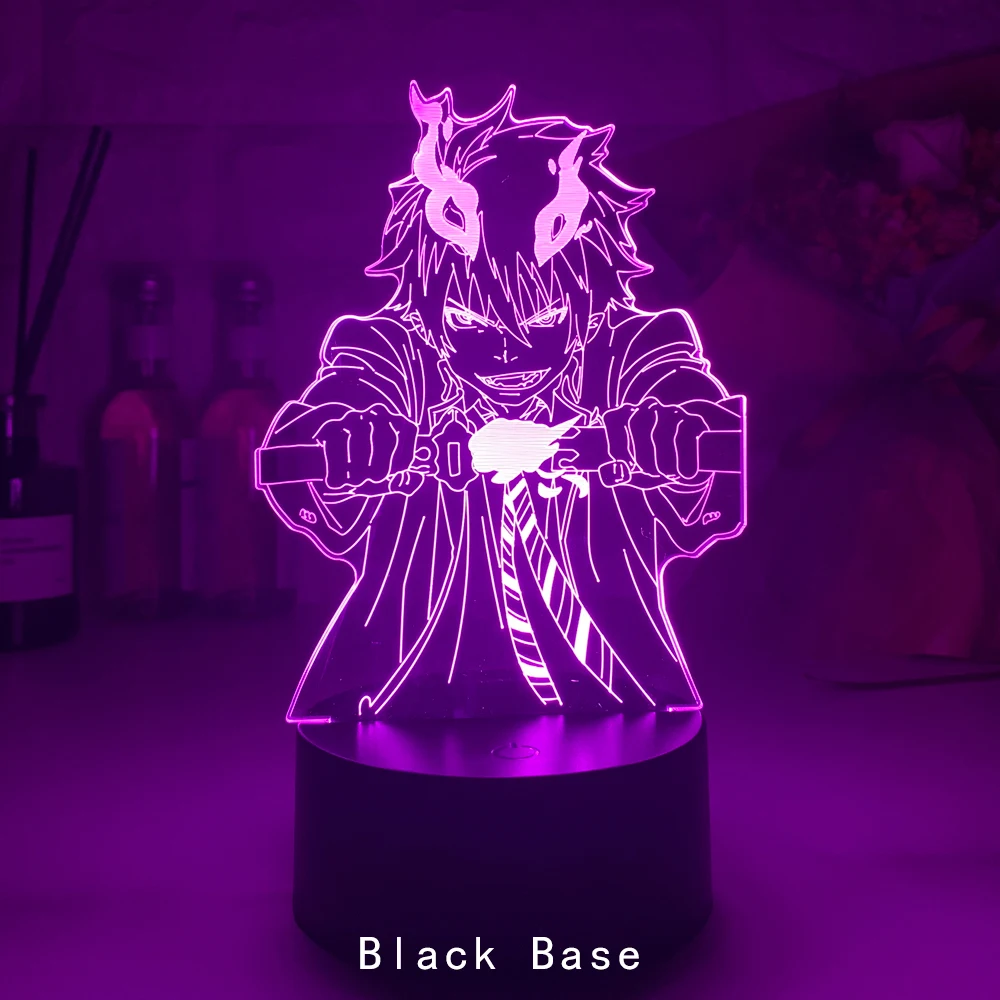 New 3d Led Light Anime Blue Exorcist Rin for Bedroom Decor Night Light Kids Brithday Gift Manga Room Desk 3d Lamps Blue Exorcist night lamp for bedroom