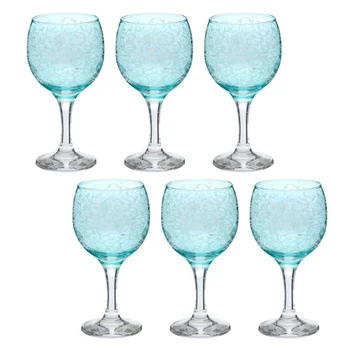 

A set of glasses for wine 260 ml "Liana", 6 pcs, color, engraving